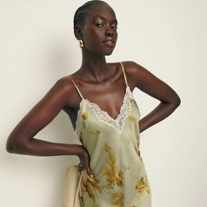 Reformation Marina Silk Dress